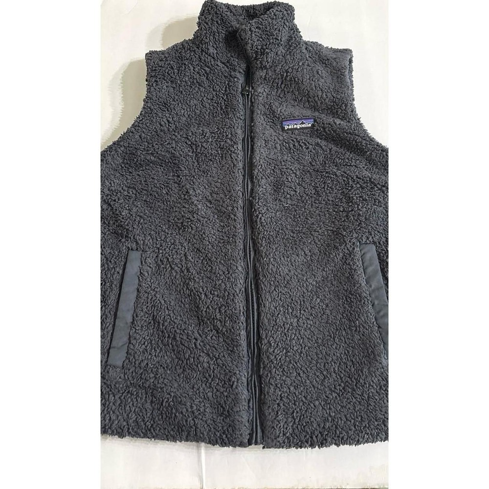 Patagonia Sherpa Vest (Medium) Gray/Navy